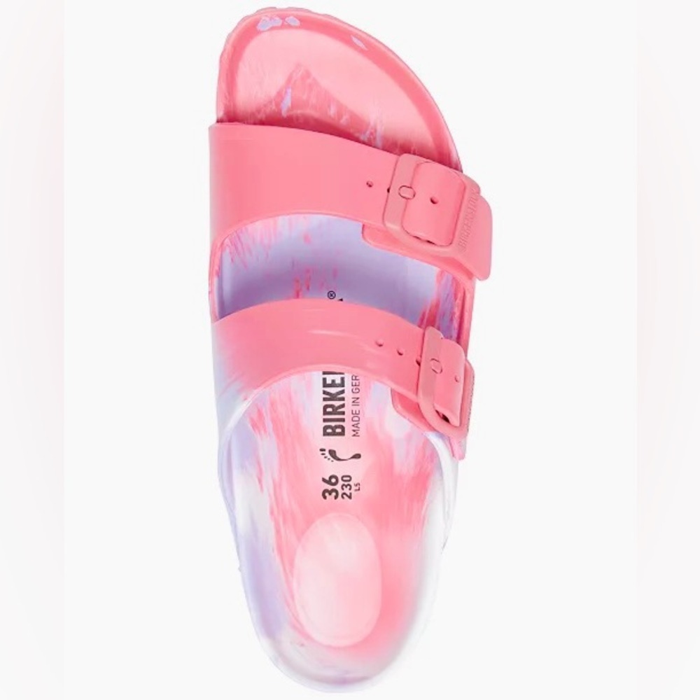 Birkenstock Vibrant Pink and Lavender Sandals